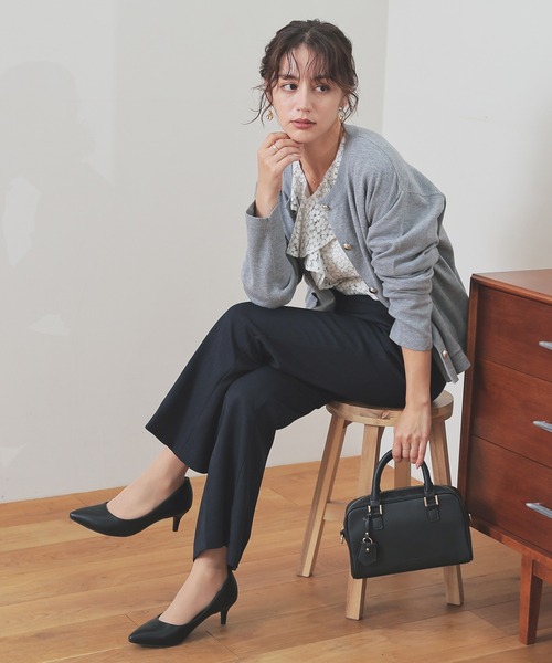 GLACIER lusso(グラシアルッソ)の「フリルレーストップス(Tシャツ/カットソー・レディース・ブラック/グレイッシュブルー/アイボリー系/ブラウン・S/M/LL/L)」の21枚目の写真
