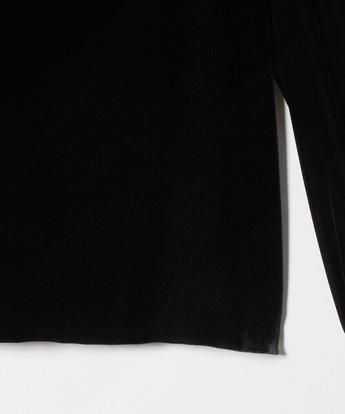 Kaon(カオン)の「<Kaon>ベルベット コンビ ブラウス(Tシャツ/カットソー・レディース・ブラック・S)」の5枚目の写真