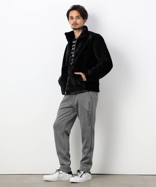 NICOLE CLUB FOR MEN（ニコルクラブフォーメン）の「【NICOLE SPORTS】スタンドカラー ファーブルゾン（その他アウター・メンズ・ホワイト系/ブラック/シルバー系・LARGE/X-LARGE/MEDIUM）」の4枚目の写真