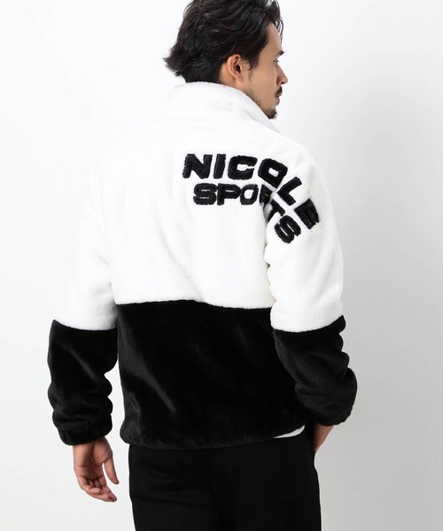 NICOLE CLUB FOR MEN（ニコルクラブフォーメン）の「【NICOLE SPORTS】スタンドカラー ファーブルゾン（その他アウター・メンズ・ホワイト系/ブラック/シルバー系・LARGE/X-LARGE/MEDIUM）」の5枚目の写真