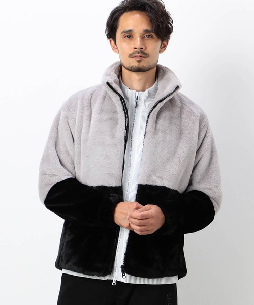 NICOLE CLUB FOR MEN（ニコルクラブフォーメン）の「【NICOLE SPORTS】スタンドカラー ファーブルゾン（その他アウター・メンズ・ホワイト系/ブラック/シルバー系・LARGE/X-LARGE/MEDIUM）」の7枚目の写真