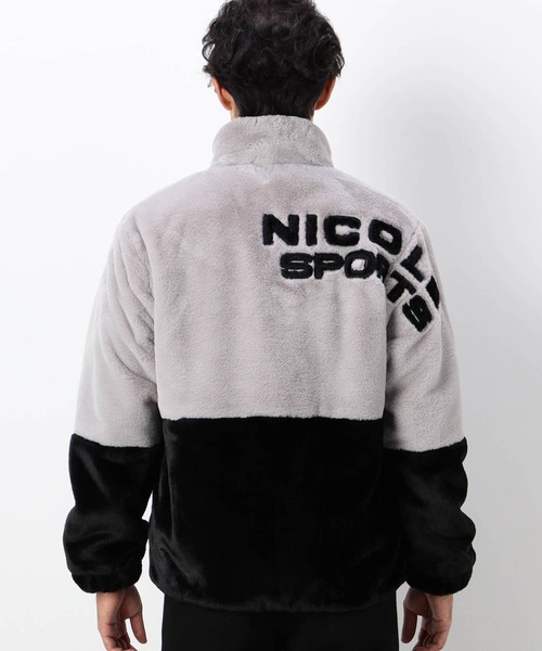 NICOLE CLUB FOR MEN（ニコルクラブフォーメン）の「【NICOLE SPORTS】スタンドカラー ファーブルゾン（その他アウター・メンズ・ホワイト系/ブラック/シルバー系・LARGE/X-LARGE/MEDIUM）」の9枚目の写真