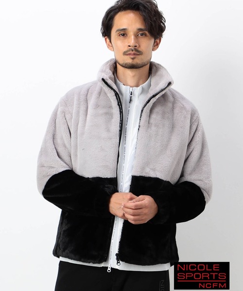 セール】【NICOLE SPORTS】スタンドカラー ファーブルゾン（その他