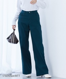 高身長 綿混ワイドシルエットチノパンツ 丈長め・トールサイズ