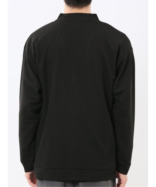 m.f.editorial（エムエフエディトリアル）の「【 ストレッチ Vネック】m.f.エディトリアル メンズ ワッフル 長袖カーディガン（カーディガン/ボレロ・メンズ・ベージュ/ブラック・MEDIUM/LARGE/X-LARGE）」の11枚目の写真