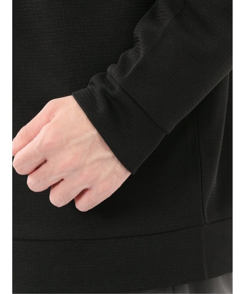 m.f.editorial（エムエフエディトリアル）の「【 ストレッチ Vネック】m.f.エディトリアル メンズ ワッフル 長袖カーディガン（カーディガン/ボレロ・メンズ・ベージュ/ブラック・MEDIUM/LARGE/X-LARGE）」の13枚目の写真