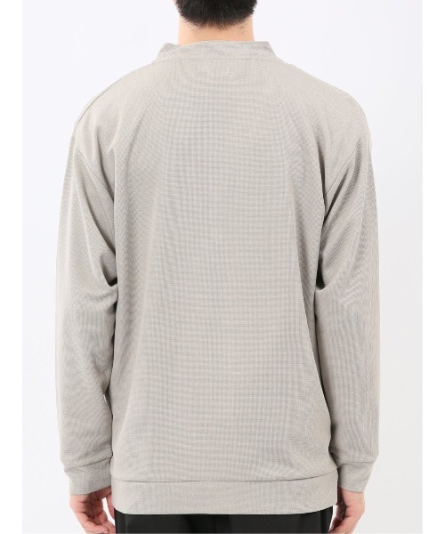 m.f.editorial（エムエフエディトリアル）の「【 ストレッチ Vネック】m.f.エディトリアル メンズ ワッフル 長袖カーディガン（カーディガン/ボレロ・メンズ・ベージュ/ブラック・MEDIUM/LARGE/X-LARGE）」の21枚目の写真