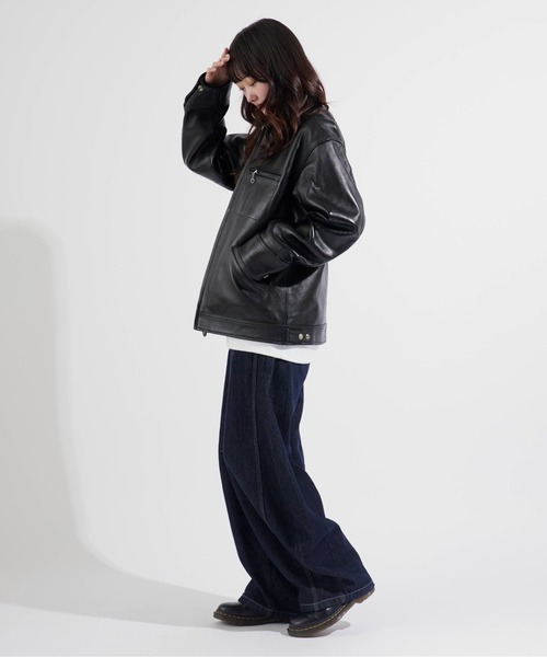 schott（ショット）の「Schott/ショット LEATHER TRACKER JACKET