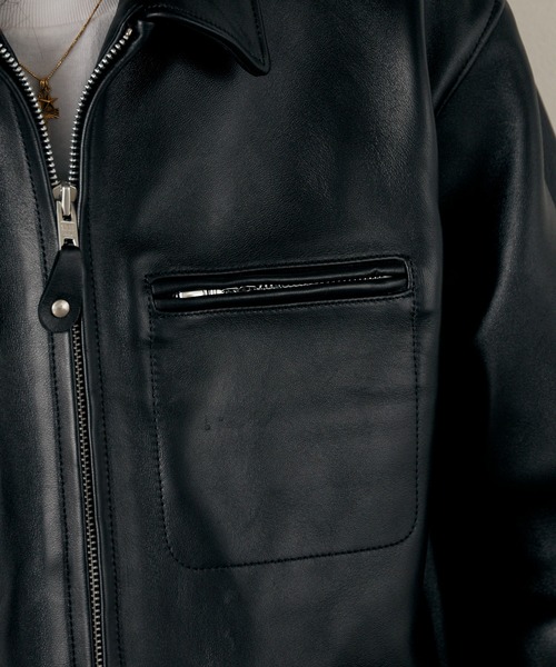 Schott/ショット LEATHER TRACKER JACKET レザージャケット（ブルゾン