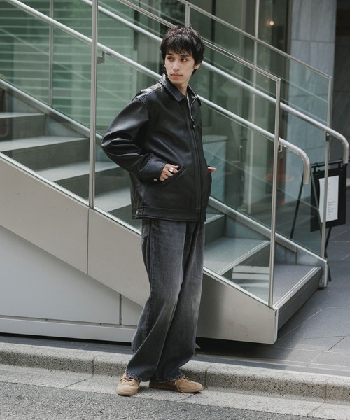 Schott/ショット LEATHER TRACKER JACKET レザージャケット（ブルゾン