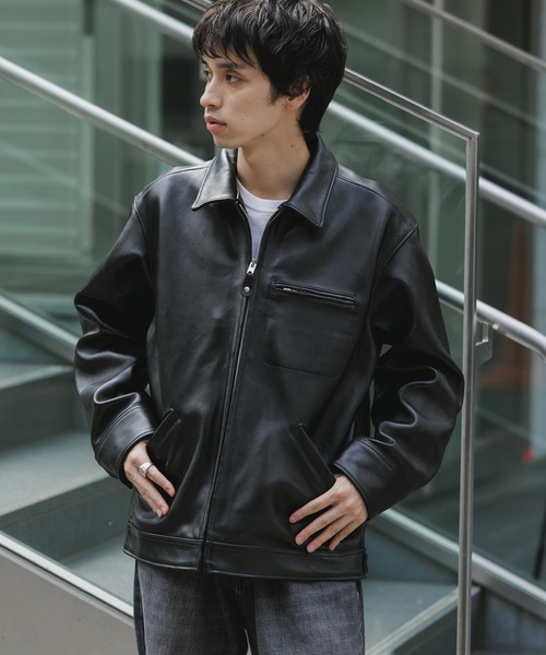 Schott/ショット LEATHER TRACKER JACKET レザージャケット（ブルゾン