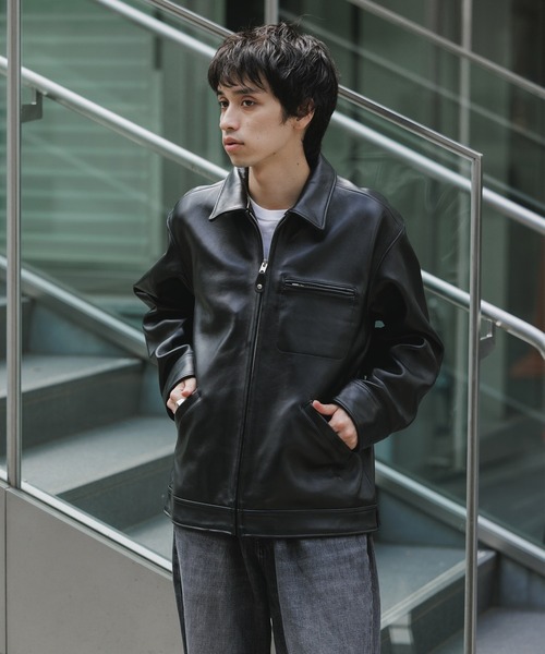Schott/ショット LEATHER TRACKER JACKET レザージャケット（ブルゾン