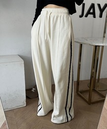 Doula Doula | サイドライン入りワイドスウェットパンツ(その他パンツ)