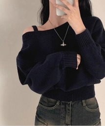 Ada.（エイダ）の「【Mellfy】ワンショルダー ふんわり ニットトップス（ニット/セーター）」