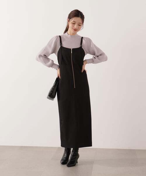 PROPORTION BODY DRESSING（プロポーションボディドレッシング）の「フロントファスナーナロージャンスカ / 1215240007（ワンピース・レディース・ブラック/ブラウン・MEDIUM/P/S/SMALL）」の18枚目の写真