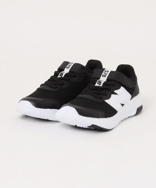 NEW BALANCE（ニューバランス）の「【New Balance】ニューバランス　PT578 ベルクロランニングスニーカー（スニーカー・キッズ・ブラック×ホワイト/ホワイト×ホワイト/ブラック×ブラック・18.0cm/19.0cm/20.0cm/21.0cm/17.0cm/21.5cm）」の2枚目の写真