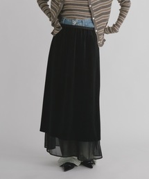 duei | ベロアレイヤードスカート(スカート)