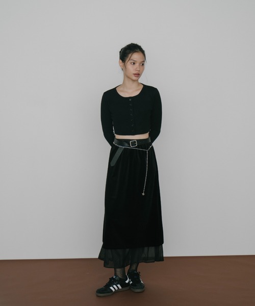 duei(デュイ)の「ベロアレイヤードスカート(スカート・レディース・ブラウン/ブラック・FREE)」の19枚目の写真