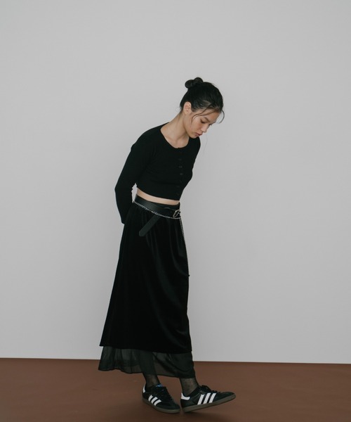 duei(デュイ)の「ベロアレイヤードスカート(スカート・レディース・ブラウン/ブラック・FREE)」の20枚目の写真