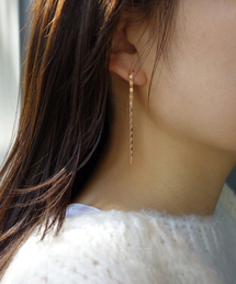 WEB/一部店舗限定》SLOBE エクレアチェーンピアス（ピアス（両耳用