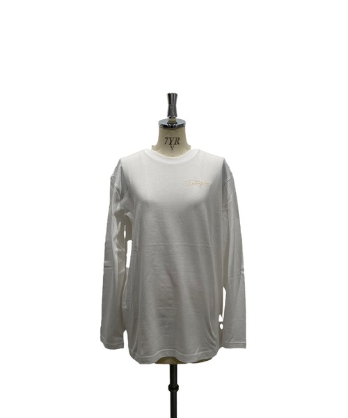 INTERPLAY（インタープレイ）の「【INTERPLAY】Script EMB. LOGO Long Sleeve Tee Shirt（Tシャツ/カットソー・レディース・ホワイト/ブラック/ナチュラル・LARGE）」の4枚目の写真