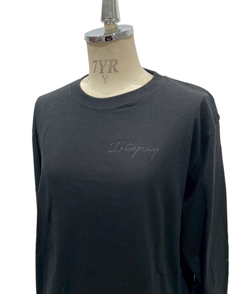 INTERPLAY（インタープレイ）の「【INTERPLAY】Script EMB. LOGO Long Sleeve Tee Shirt（Tシャツ/カットソー・レディース・ホワイト/ブラック/ナチュラル・LARGE）」の14枚目の写真