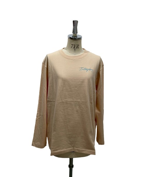 INTERPLAY（インタープレイ）の「【INTERPLAY】Script EMB. LOGO Long Sleeve Tee Shirt（Tシャツ/カットソー・レディース・ホワイト/ブラック/ナチュラル・LARGE）」の15枚目の写真