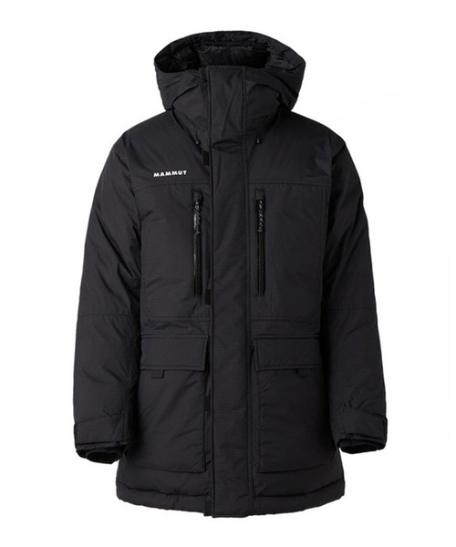 MAMMUT ブラック ダウンジャケット フード付き MAMMUT フード付きジャケット 黒