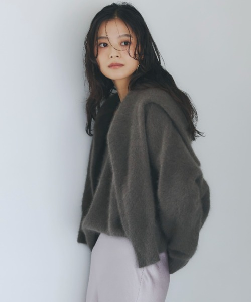 ラクーンフォックス2wayネックプルオーバー（ニット/セーター