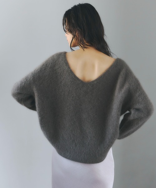 ラクーンフォックス2wayネックプルオーバー（ニット/セーター