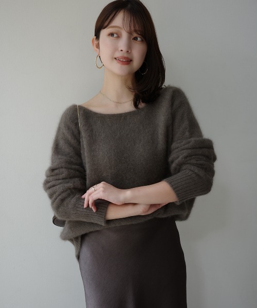 専用 アニュアンス ラクーンフォックス 2wayネック プルオーバー ピンク アニュアンス anuans ラクーンフォックス2wayネックプルオーバー