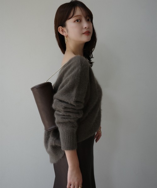 ラクーンフォックス2wayネックプルオーバー（ニット/セーター