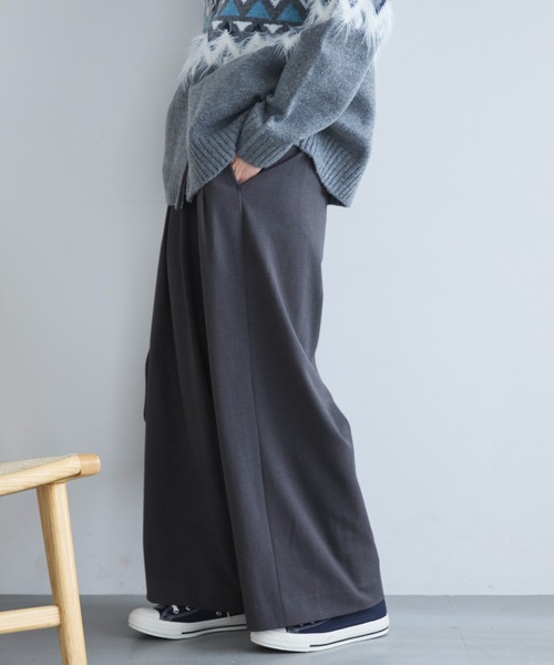 ３タックワイドパンツ