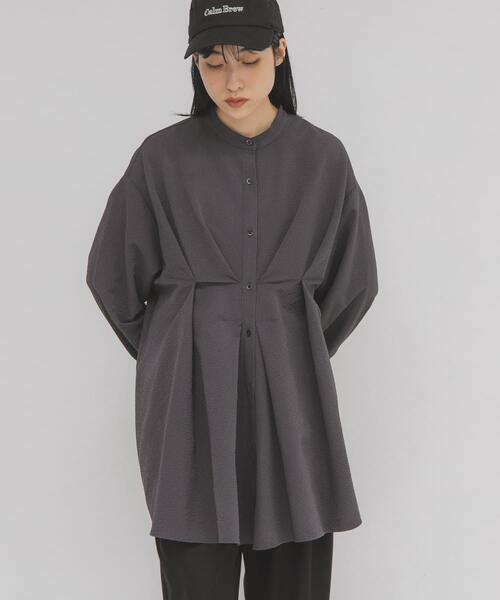 ウエストタックロングシャツ（シャツ/ブラウス）｜KBF（ケイビーエフ