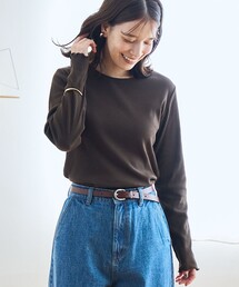 【定番 / 新色追加】メロークルーネックロンT