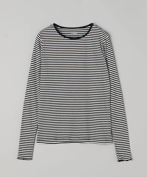 coen(コーエン)の「【定番 / 新色追加】メロークルーネックロンT(Tシャツ/カットソー・レディース・コバルトブルー/その他1/ブラック/オフホワイト/ブラウン/ライム/クリーム・L/M)」の9枚目の写真