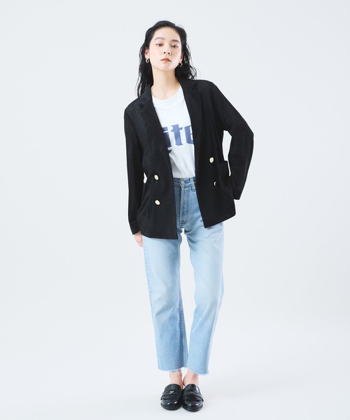 セール】ベロア テーラードジャケット（テーラードジャケット