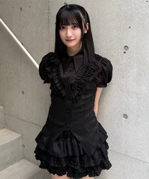 Lae（レイ）の「ダークストライプシャツ（Tシャツ/カットソー）」