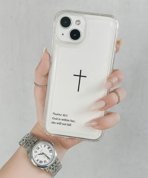 セール】【 NOLITA / ノリータ 】 シンプル 十字架 クリア iPhone 7