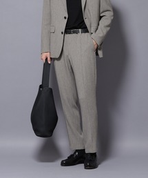 NANO universe(ナノユニバース)の「N TROUSERS BASIC」 洗えるMIXツイードストレッチパンツ(セットアップ可)(スーツパンツ)