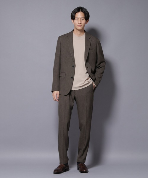 NANO universe（ナノユニバース）の「｢N TROUSERS BASIC｣ 洗えるMIXツイードストレッチパンツ(セットアップ可)（スーツパンツ・メンズ・グレイッシュベージュ/ベージュ系その他4・S/M/L）」の5枚目の写真