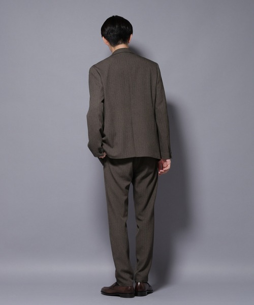 NANO universe（ナノユニバース）の「｢N TROUSERS BASIC｣ 洗えるMIXツイードストレッチパンツ(セットアップ可)（スーツパンツ・メンズ・グレイッシュベージュ/ベージュ系その他4・S/M/L）」の10枚目の写真