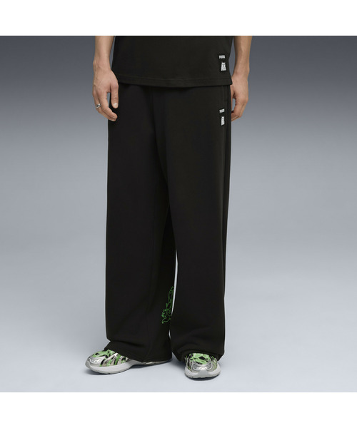 PUMA（プーマ）の「PUMA プーマ ユニセックス PUMA x RIPNDIP オーバーサイズド ワイド スウェット（その他パンツ・メンズ・ブロンズ/プラム/ブラック・X-LARGE/X-SMALL/SMALL/MEDIUM/LARGE）」の2枚目の写真