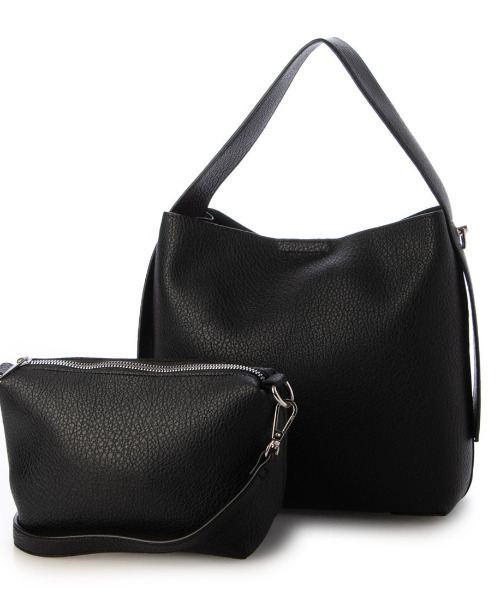cache cache(カシュ カシュ)の「カシュカシュ cachecache / ポーチショルダー付き2wayホーボーバッグ(ショルダーバッグ・レディース・ベージュ/オレンジ/シルバー/ブラック・FREE)」の3枚目の写真