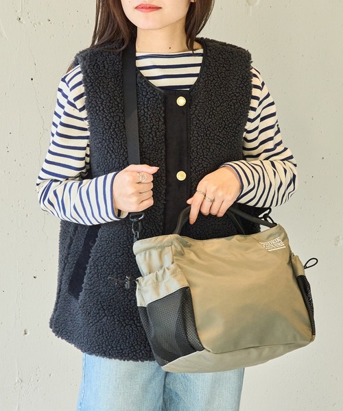 FREDRIK PACKERS(フレドリックパッカーズ)の「【FREDRIK PACKERS】≪別注≫PLAY TOTE 2WAYショルダートート(トートバッグ・レディース・ブラック/グレー/レオパード・FREE)」の6枚目の写真