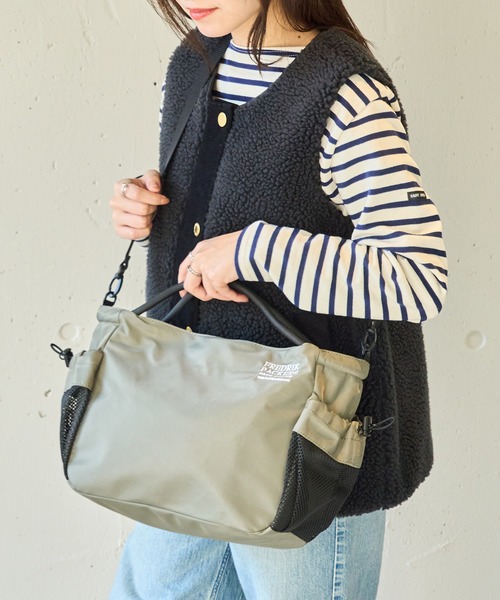 FREDRIK PACKERS(フレドリックパッカーズ)の「【FREDRIK PACKERS】≪別注≫PLAY TOTE 2WAYショルダートート(トートバッグ・レディース・ブラック/グレー/レオパード・FREE)」の7枚目の写真
