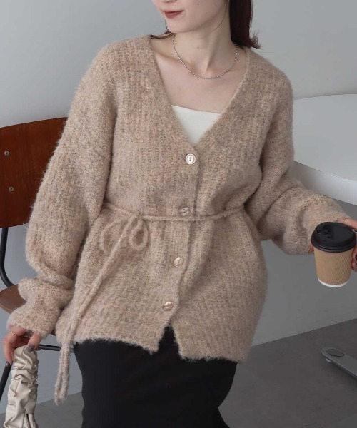 セール】MIXカラーブークレカーディガン（カーディガン/ボレロ