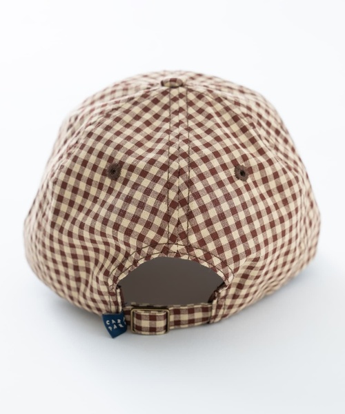 and D. petit main（アンドディープティマイン）の「カラーギンガムキャップ（キャップ・キッズ・ブルー/ベージュ/チャコール・56cm）」の10枚目の写真
