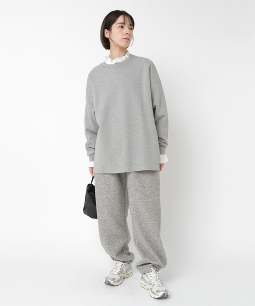 RNA-N(アールエヌエーエヌ)の「M2543 スラブスムースオーバーサイズプルオーバー(Tシャツ/カットソー・レディース・オレンジ/杢グレー/ブラック/キナリ・FREE)」の13枚目の写真