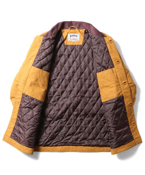 HOUSTON(ヒューストン)の「HOUSTON ソリッドビエラカバーオール(カバーオール・メンズ・オフホワイト/ネイビー/マスタード/ブラック/オリーブ/グレー・MEDIUM/X-LARGE/XX-LARGE/LARGE)」の7枚目の写真